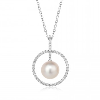 Australian South Sea pearl and diamond pendant
