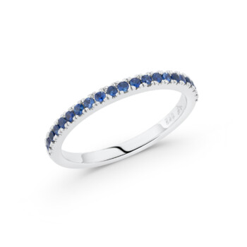 Blue sapphire band