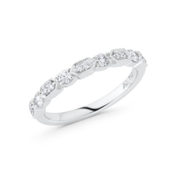 Art Deco-inspired diamond band