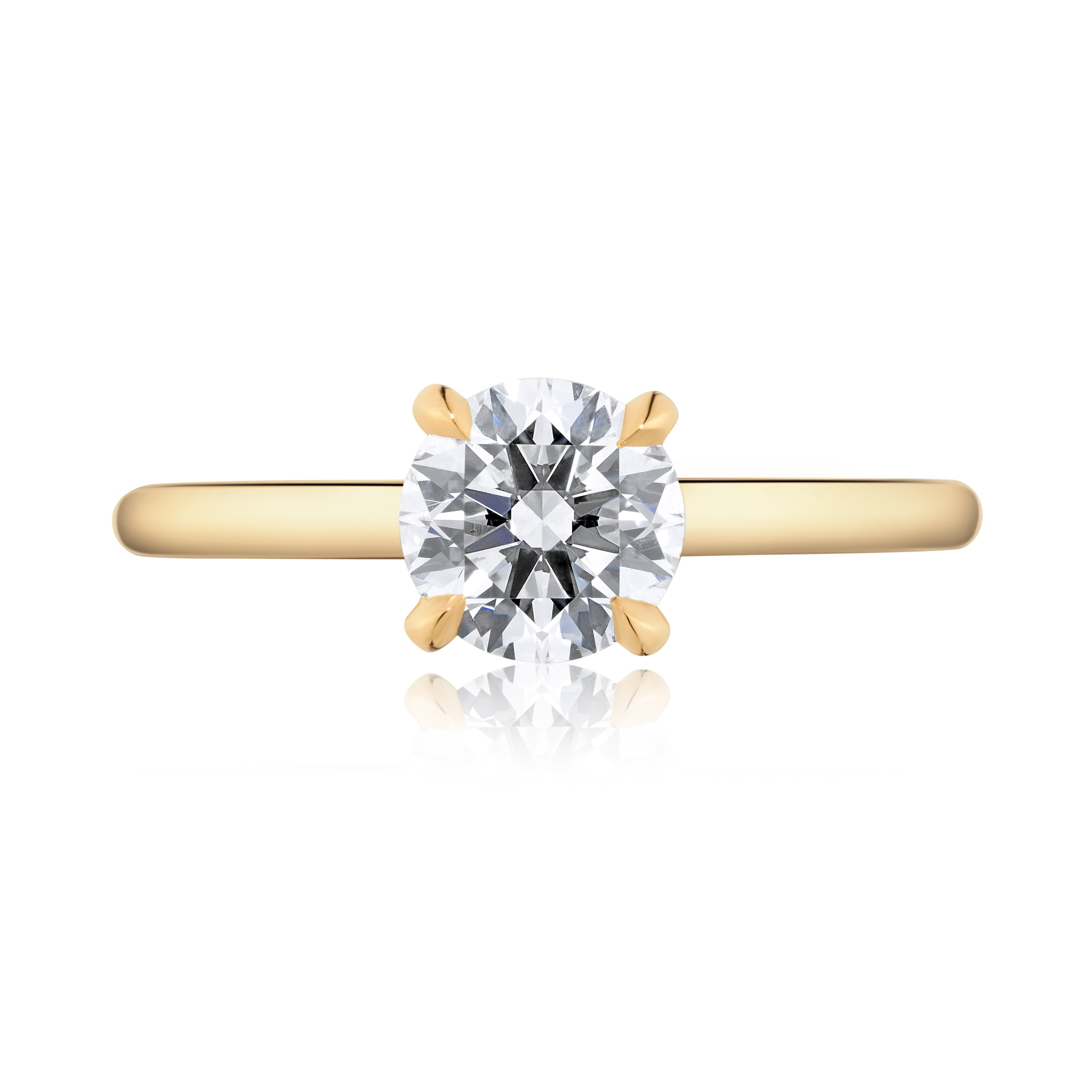 Round brilliant diamond engagement ring - Image 3