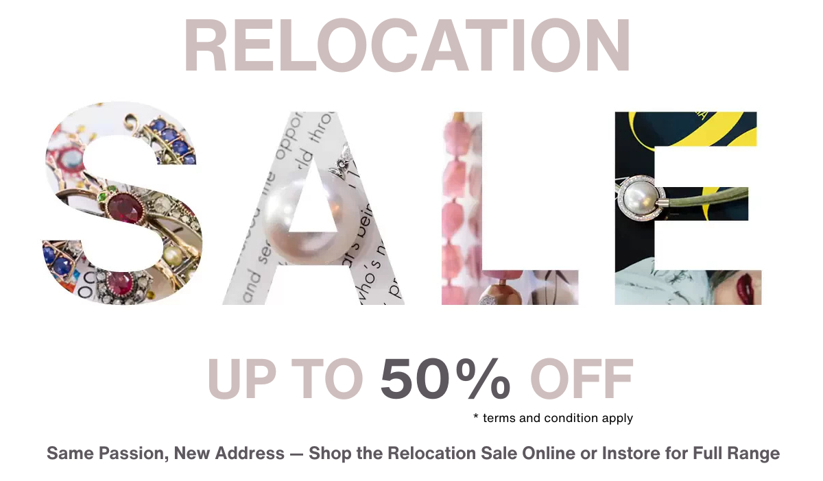 Up to 50% off relocation sale